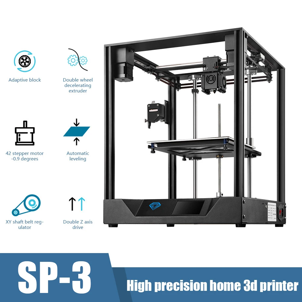 

3D-принтер с двумя деревьями, улучшенный, с двойным Драйвером