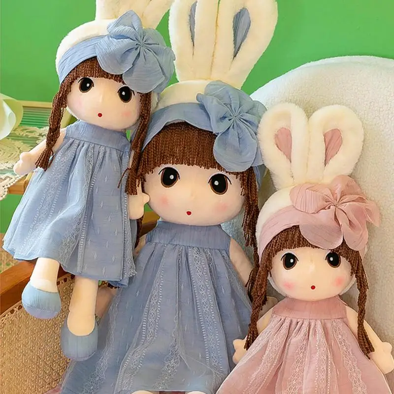 

Мягкая мягкая кукла, мягкая кукла для сна, плюшевая игрушка для девочек, удобная мультяшная фигурка маленькой девочки, кукла для друзей и