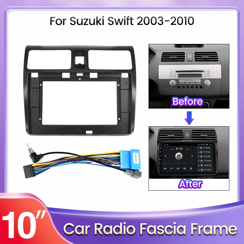 

Double Din 10.1 inch Car Radio Frame Fascia for SUZUKI SWIFT For SUZUKI Dzire Dash Mount DVD Frame Auto Stereo Adapter