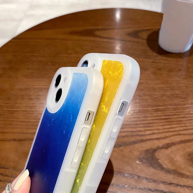 Soft shockproof transparent shell for iPhone compatible with models 13 12 11 Pro max x XS XR 13pro luxury color |