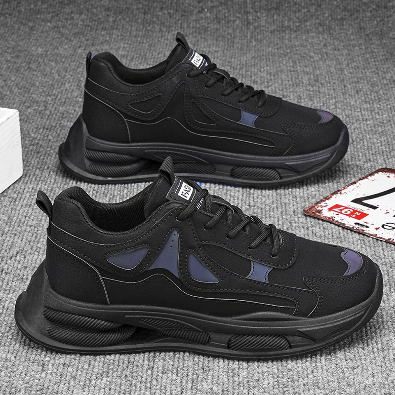 Мужские повседневные кроссовки зимняя уличная спортивная теплая плюшевая