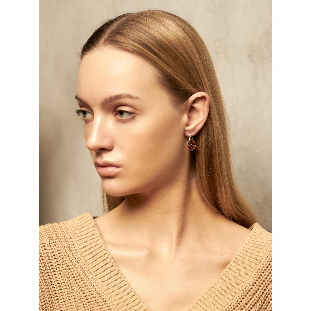 Серьги женские украшение циркон бижутерия |