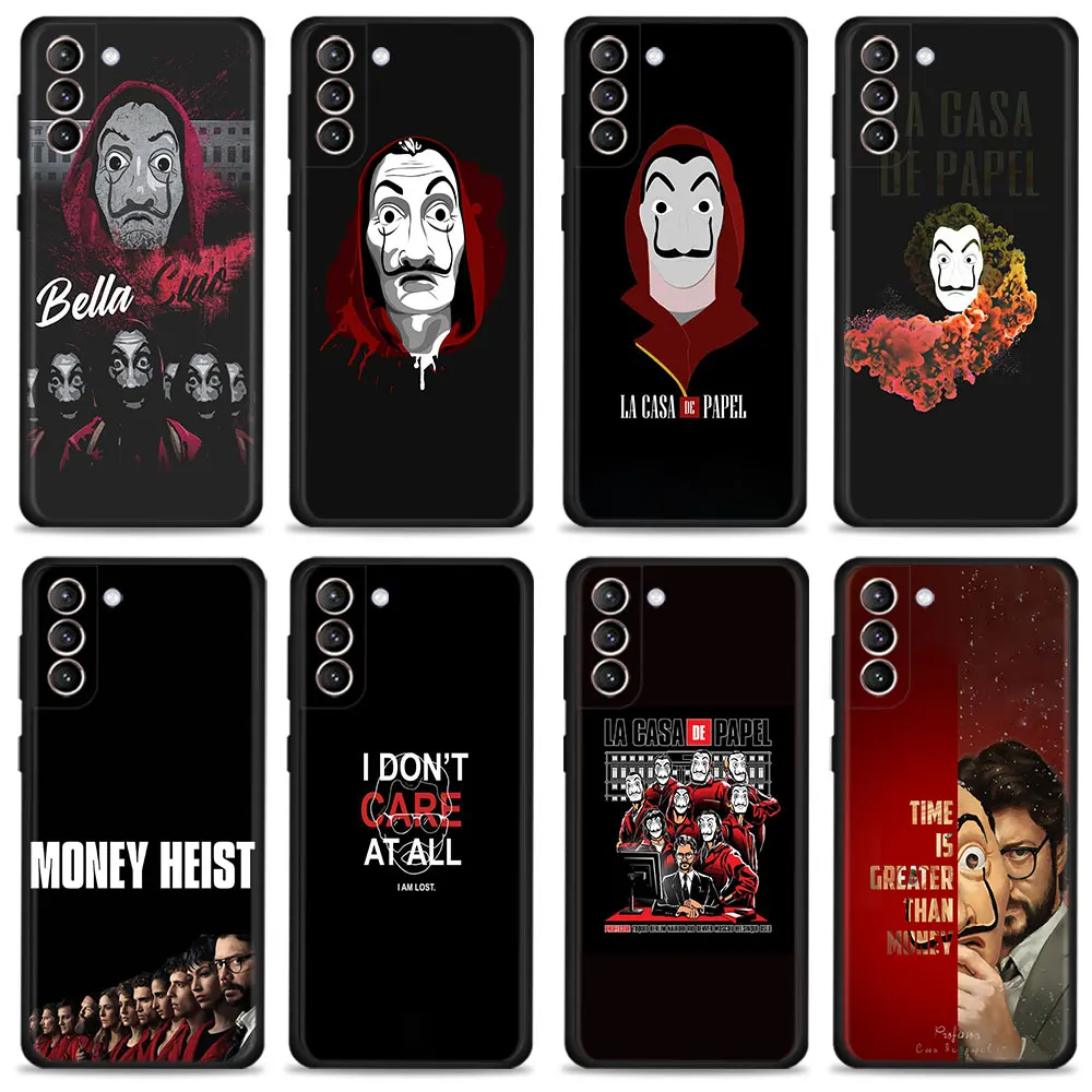 

Phone Case For Samsung Galaxy S10 S20 FE 2022 S7 S9 S21 Plus S10e S8 S22 Ultra 5G Money Heist TV Show Celulares Silicon