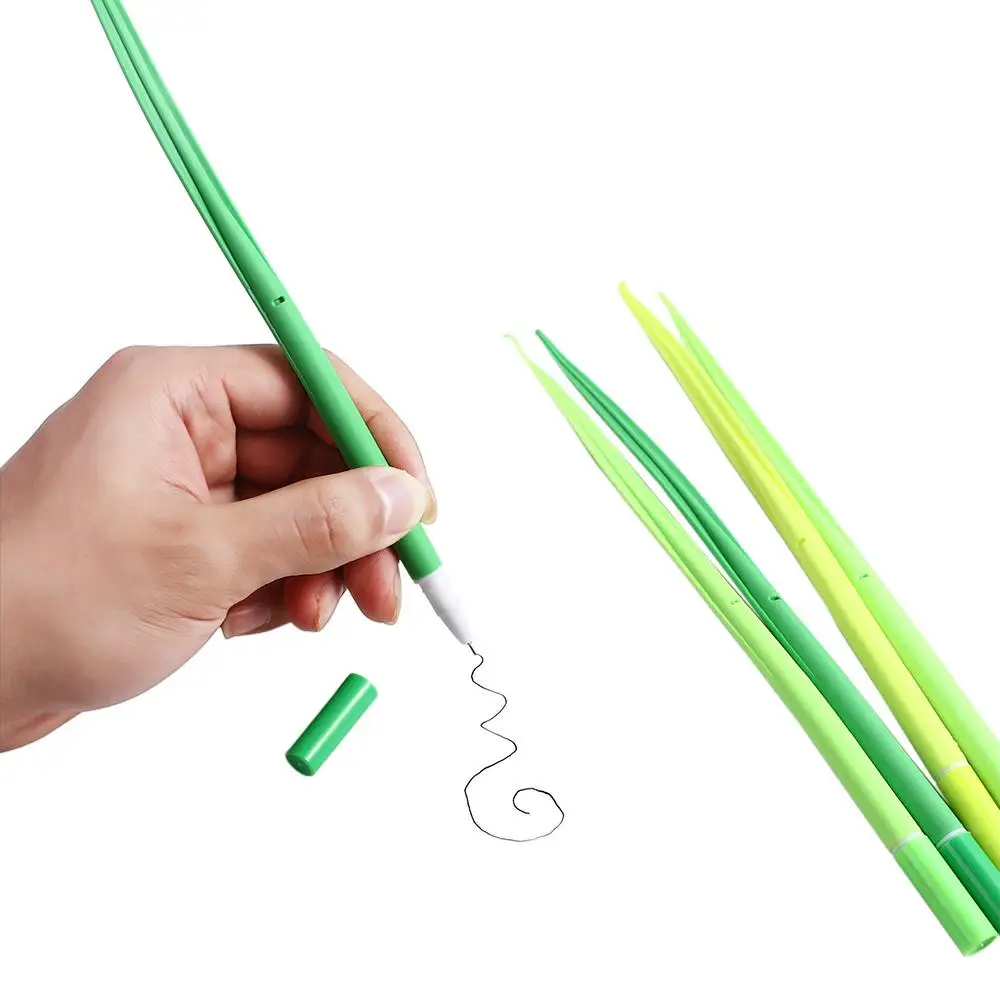 

Creative Blade Grass Potting Decoration Black Refill Stationery Green Grass Pen Gel Pen Grassblade Pen Green Leaf Pen