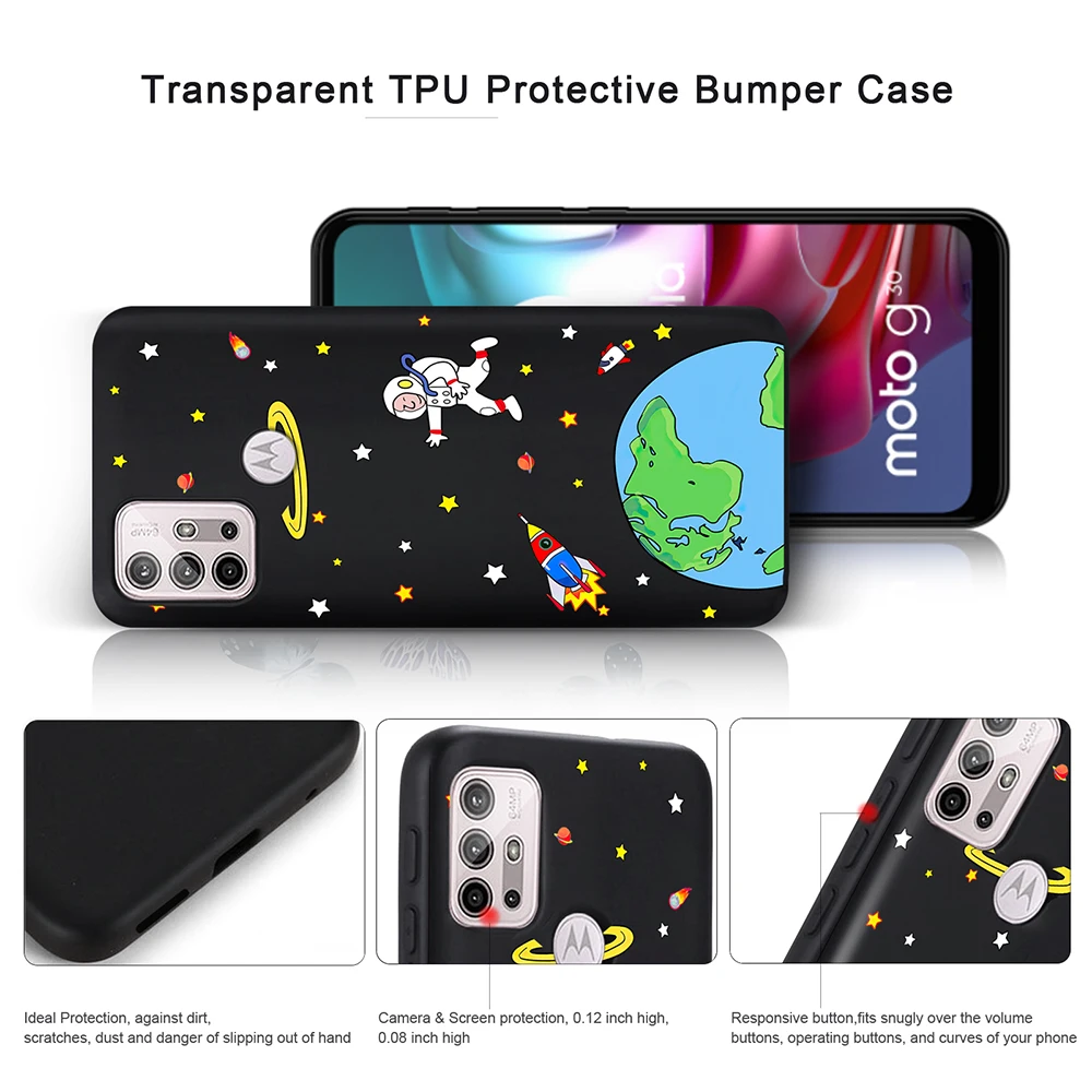 fundas space star phone case for motorola moto g9 play e7 plus e40 g60s g30 g50 g60 g40 fusion g7 power eu e20 bumper cover free global shipping