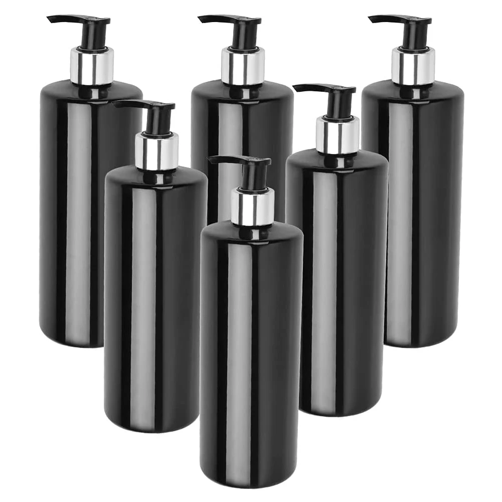 3 Pack 500ml Empty Pump Bottles PET Plastic Soap Dispenser Pump Bottle DIY Refillable For Bathroom Hand Lotion Shampoo