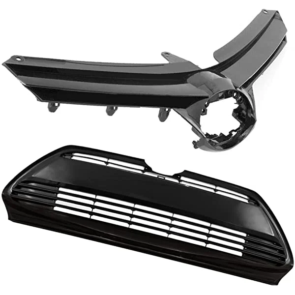 

Front bumper Lower grille for Toyota Corolla LE XLE 2017-2019 USA Gloss Black ABS bumper grille Assembly 53112-02730