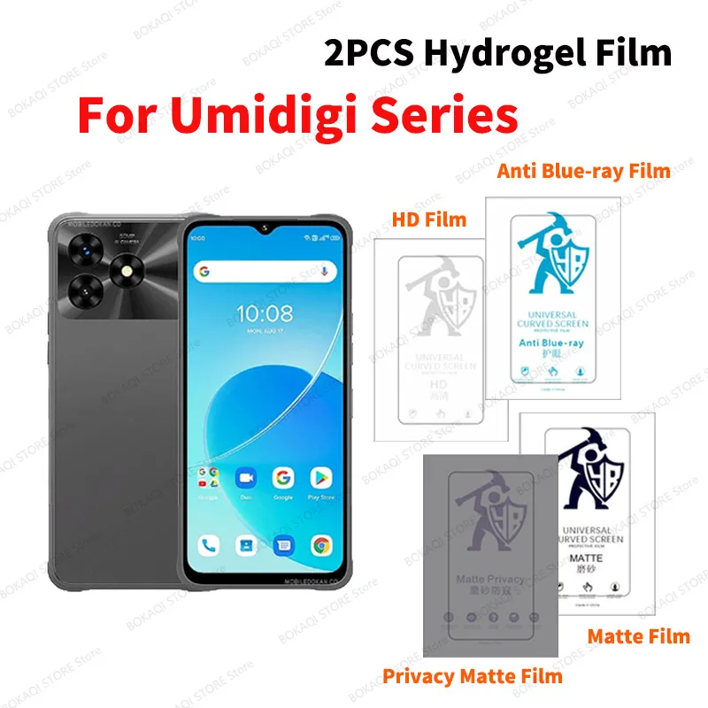 Фото HD-пленка для Umidigi Bison 10 2 Pro X10G GT2 S2 Lite 7Max F3 F2 F1 G9 G6 A15 A13 A9 A7 A5 A3 Pro, матовая гидрогелевая пленка для защиты конфиденциальности №1