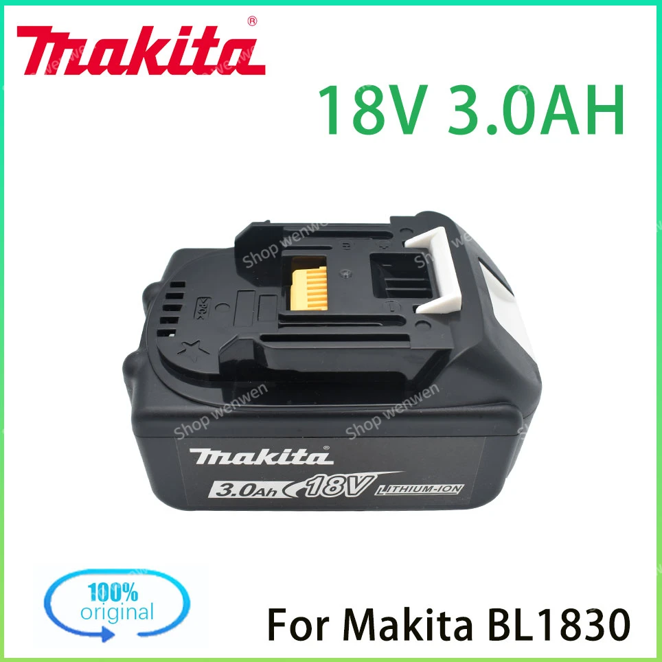 

Оригинальная Аккумуляторная Батарея Makita 18 в 3,0 Ач для электроинструментов с зеркальной заменой Li-Ion LXT BL1860B BL1860 BL1850 BL1830