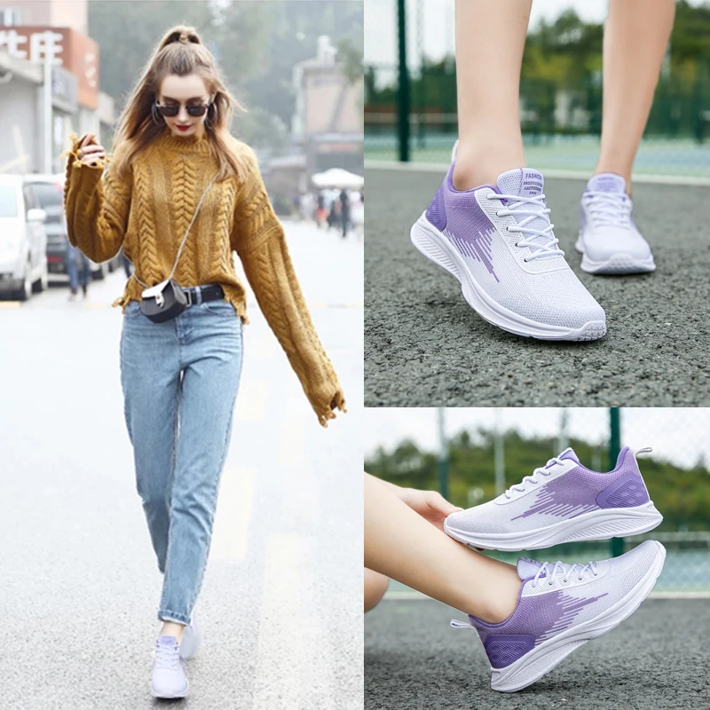 

Женские кроссовки, Вулканизированная подошва, повседневные, для бега, плоская подошва, белые, 2022