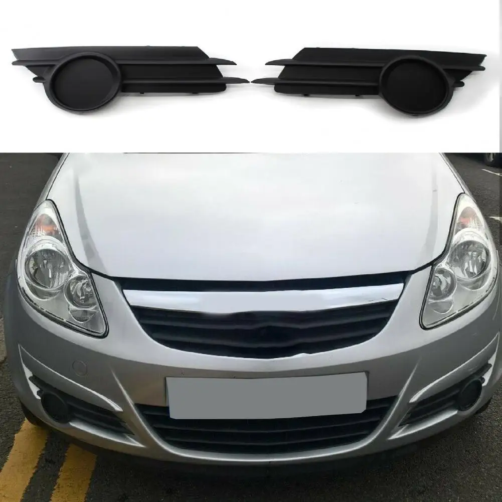 

Fog Light Grille Sturdy Easy Installation ABS Right Left Front Bumper Grill Cover Replacement 13229483 13229482 for Vauxhall Cor