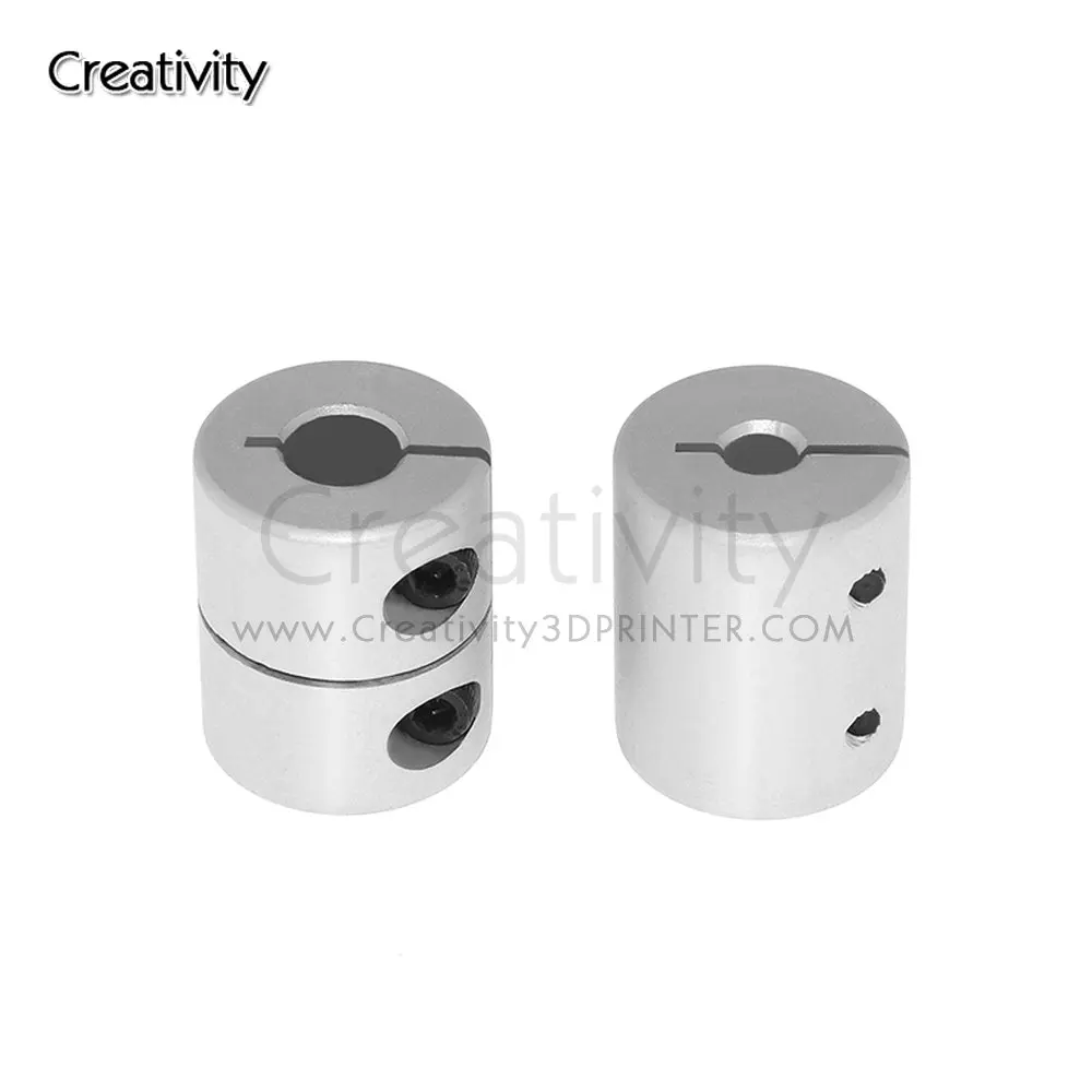 

T8 Lead Screw Rigid Shaft Coupler Clamp Stepper Servo Motor Coupling D20 L25 5x8x25mm For CR10 Ender 3 3D Printer Parts