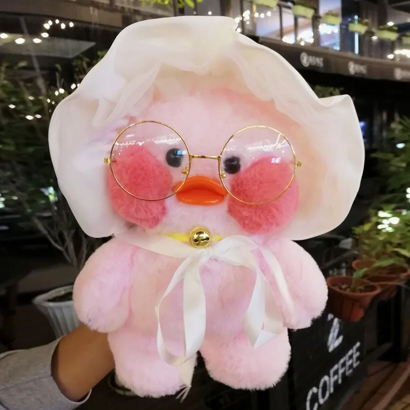 Kawaii Мультфильм LaLafanfan 30 см КАФЕ утка плюшевая игрушка мягкая кавайная кукла