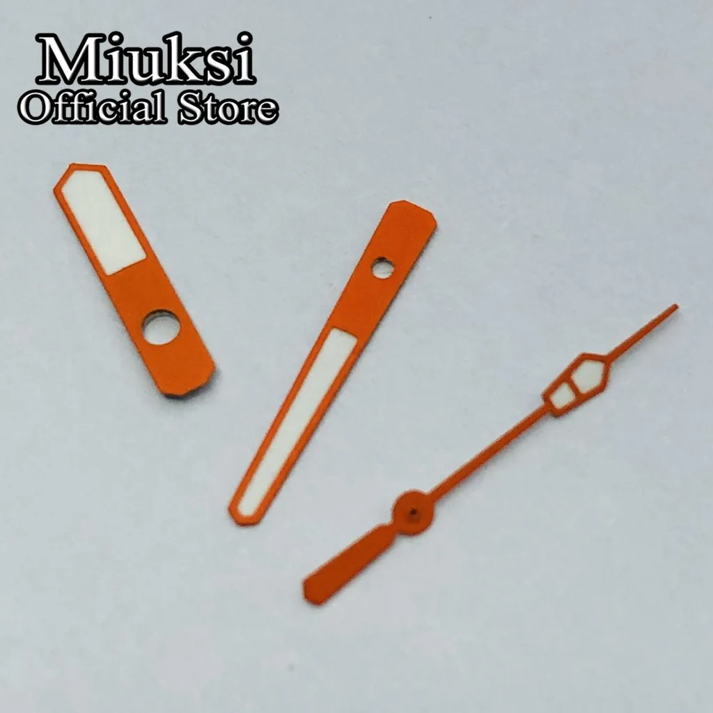 Фото Miuksi серебряные золотые розовые золотые часы руки зеленые светящиеся стрелки подходит для NH35 NH36 механизм №4