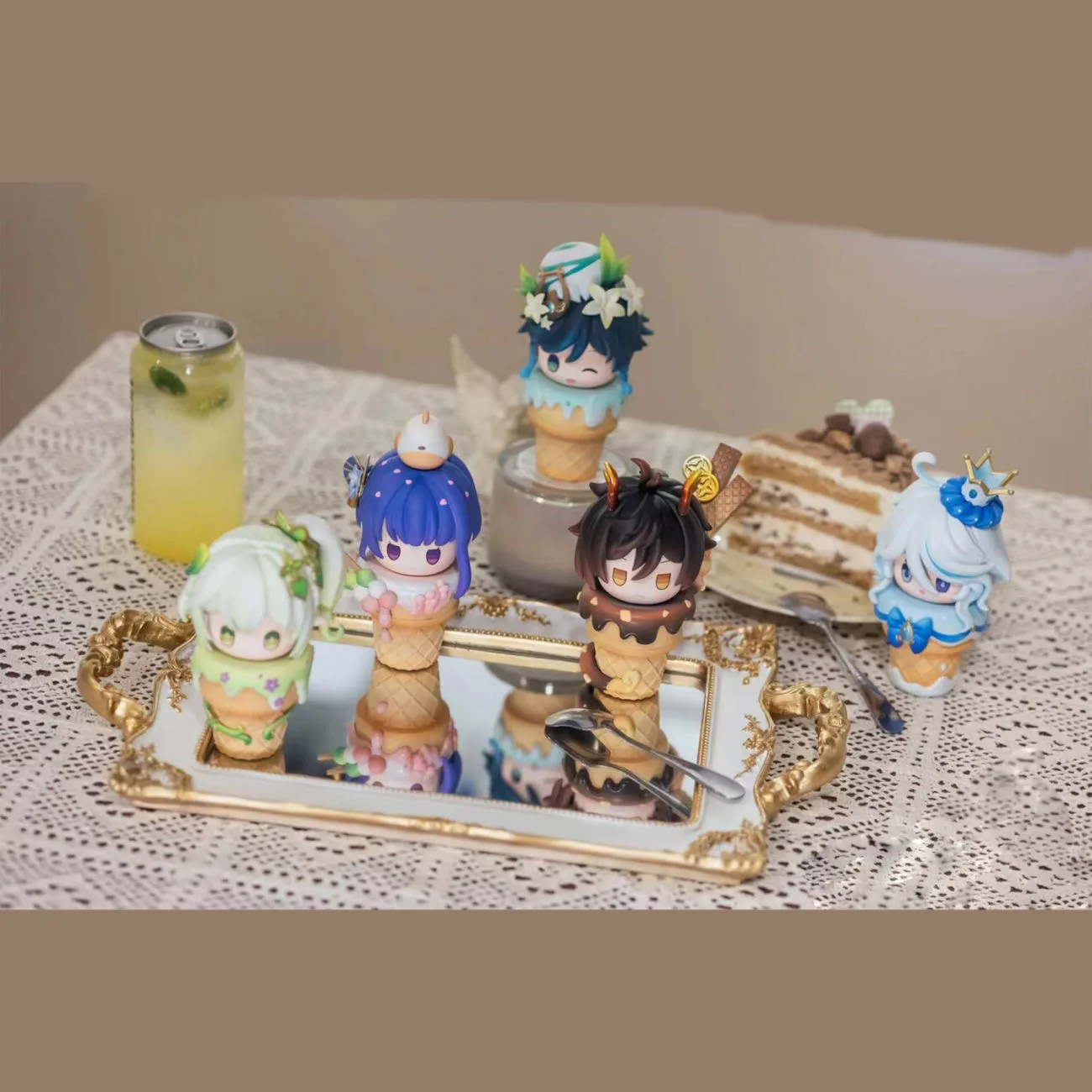 ИграGenshin Impact аниме игровая периферия пять богов мороженое 5 предметов DIY ручная