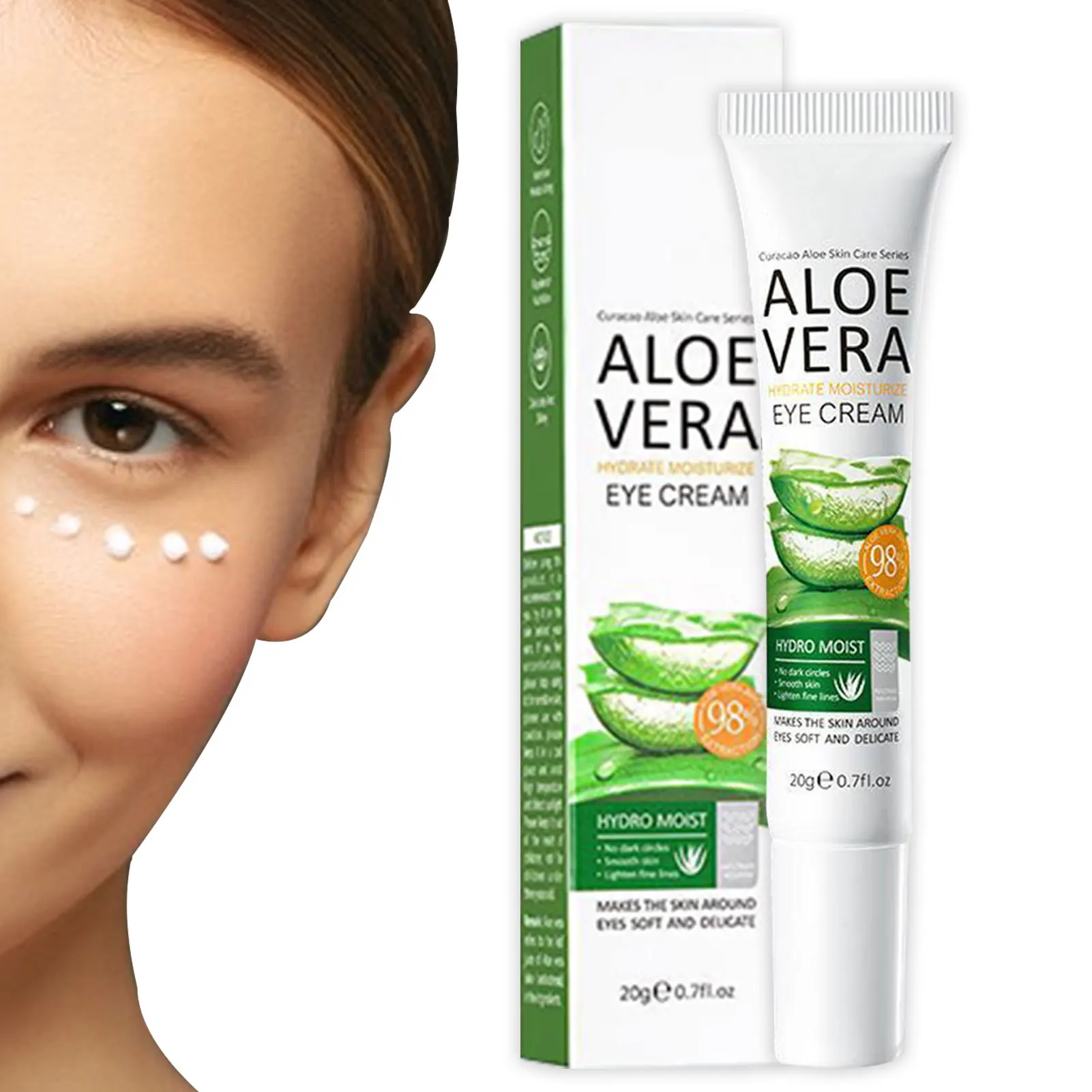 

Eye Cream Aloe Essence 20g Organic Aloe Vera Eye Cream Gel Moisturizing Gel Anti Wrinkles Dark Circles Puffiness Skin Care