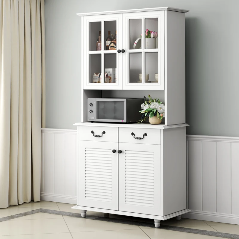 Белый барный шкаф сервант для хранения скандинавский комод документов