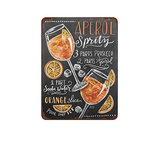 Открытый ликер Оловянная вывеска металлический для кафе дома художественное