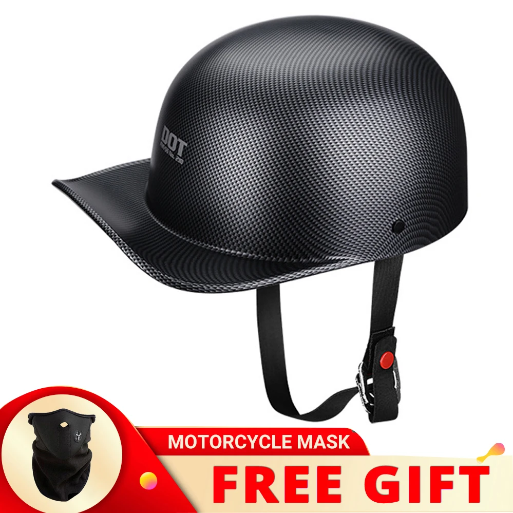 

Personalized Vintage Classic Men Women Half Face Baseball Cap Motorcycle Helmet Summer Electric Motorbike Scooter Riding Casque
