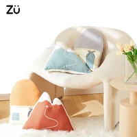 zu creative glow in the dark snowy mountain cushions stuffed throw pillow house shaped plush hug pillows home bed decor