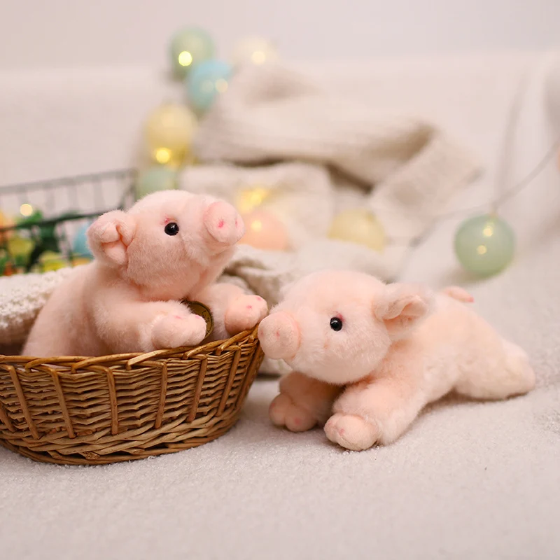 Мягкая плюшевая подушка Kawaii Love Pink Pig мягкая супер милая круглая свинья