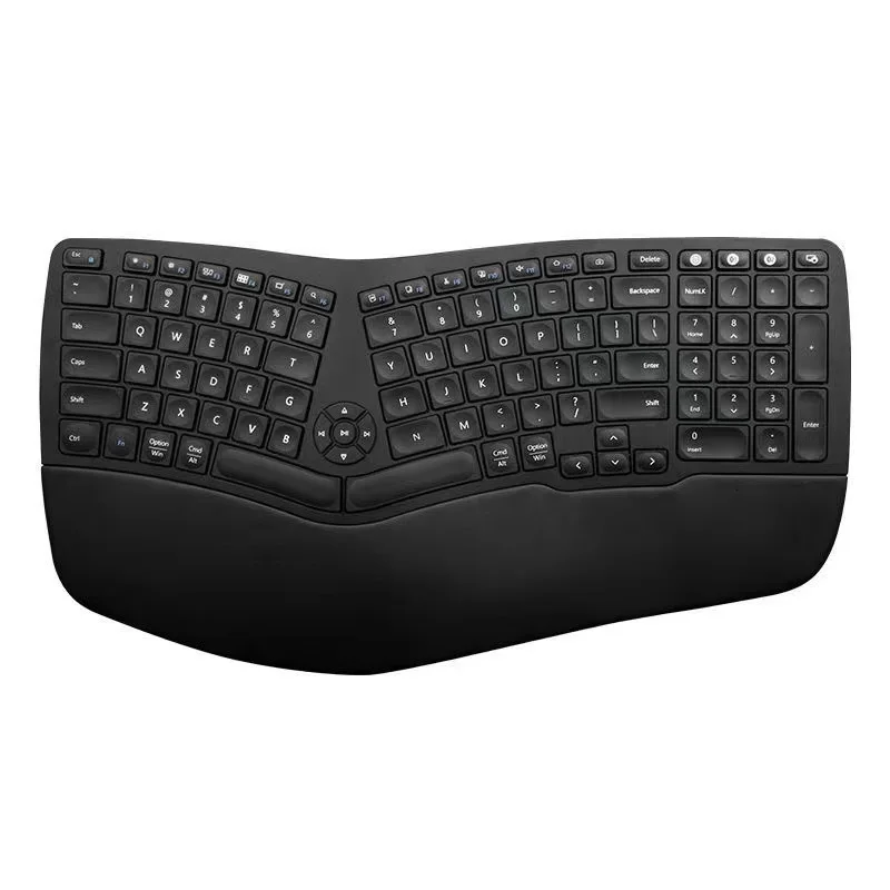 

NEW2022 CN ER VicTsing PC325 Wireless Ergonomic Keyboard with Trackball and Scroll Wheel USB 2.4G Quiet Split Keyboard with 16