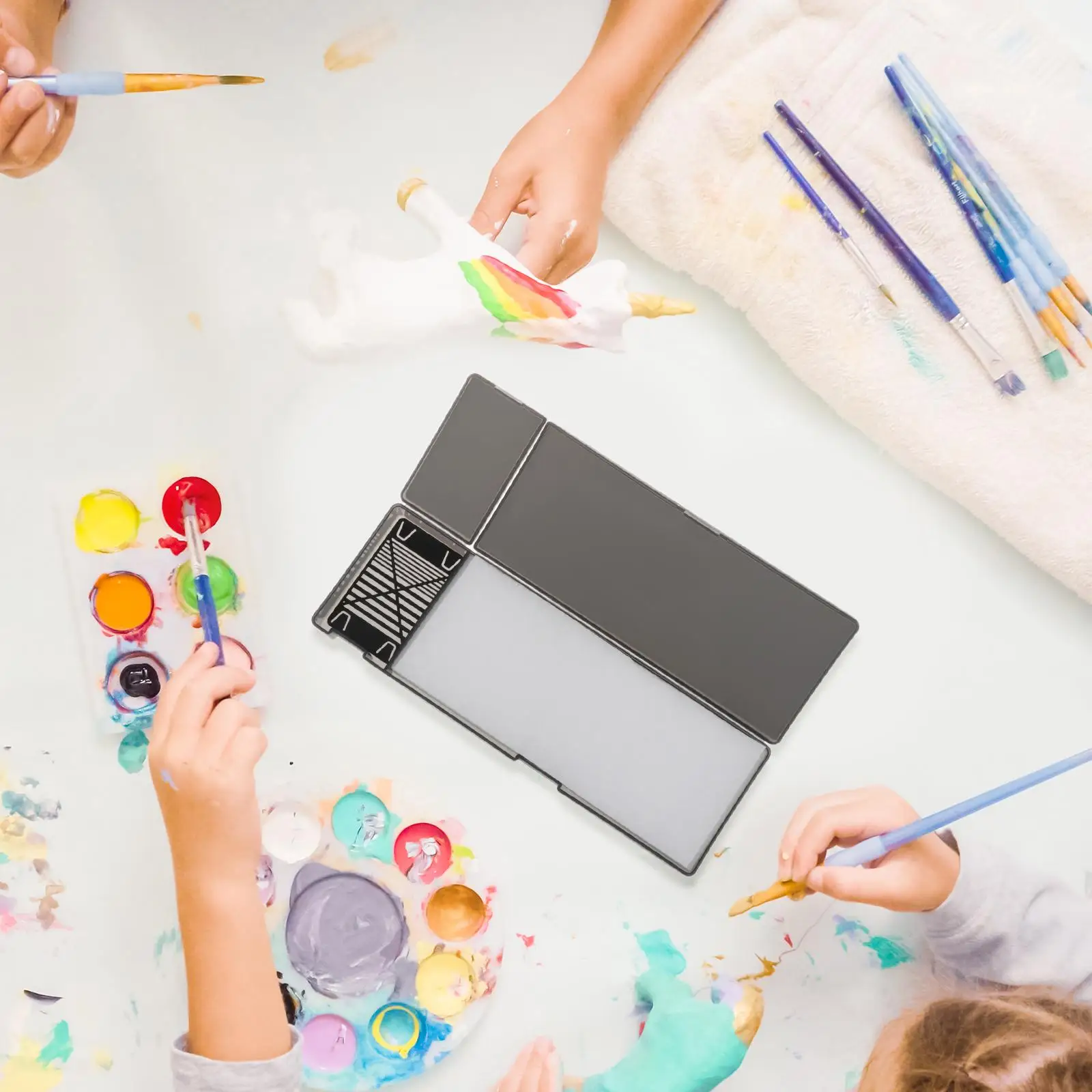 

Wet Palette Model Coloring Wet Tray for Miniature Painting Acrylic Paints