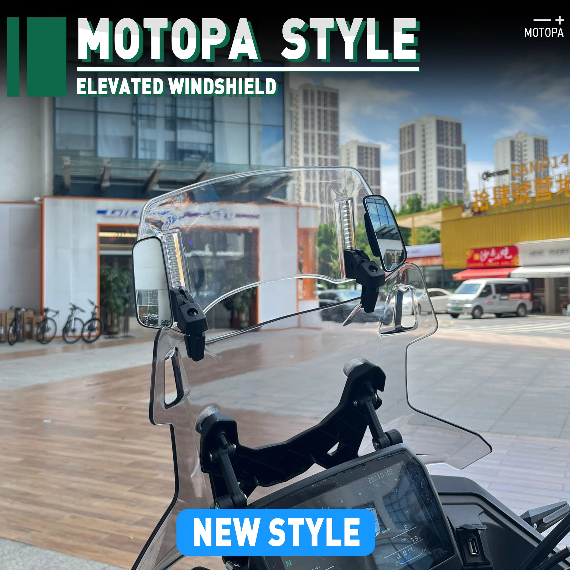 

Регулируемый ветровой экран для Yamaha XMAX 400/300/250/125, удлинитель ветрового стекла, спойлер, ветровой отражатель, новинка, с зеркалом заднего вида