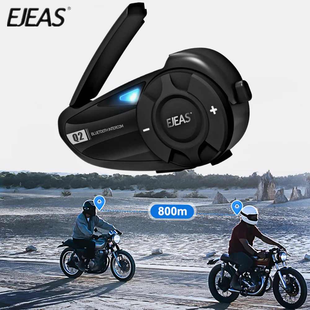

Bluetooth-гарнитура для мотоциклетного шлема, 800 м, FM-радио