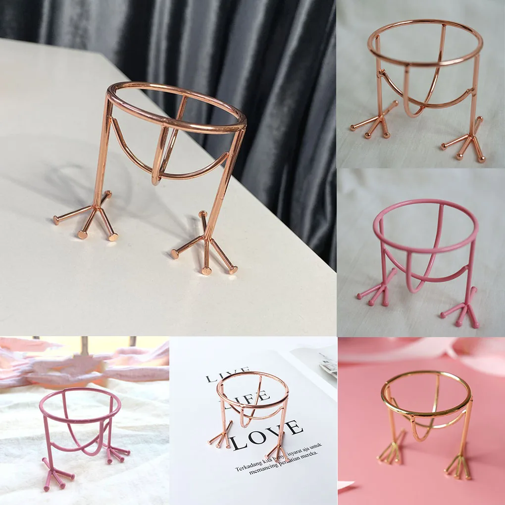 1 pc Powder Puff Stand Beauty Sponge Makeup Blender Holder Metal Rack Accessory | Дом и сад