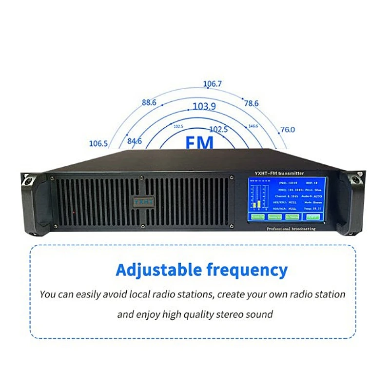 YXHT-2 1500 Вт FM-передатчик кВт стерео Вещательное оборудование для школы церкви