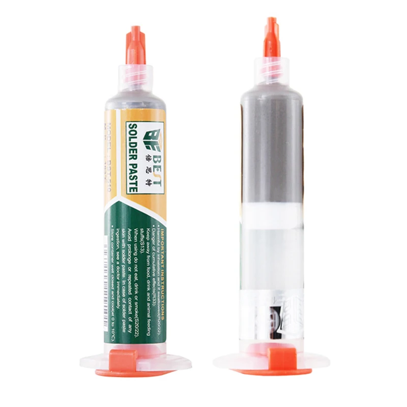 

10cc Syringe Liquid Flux Soldering Paste Welding Tool Medium Temperature Melting Point 183C Tin Solder Paste For Welding