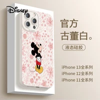 disney cartoon mickey phone case for apple 11 12 13pro max niche12 13mini new x xs xr xsmax 7 8plus shatterproof protective case