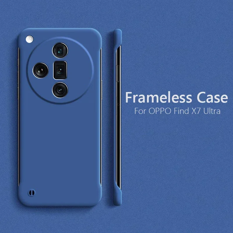 Бескаркасная Тонкая матовая жесткая задняя крышка из поликарбоната для OPPO Find X7