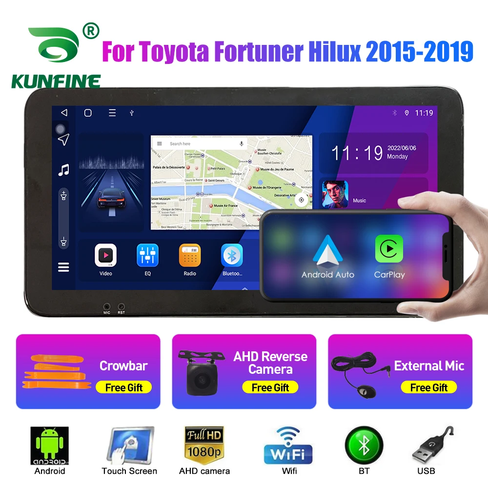 10 33 ''автомобильный радиоприемник для Toyota Fortuner Hilux Android автомобильная