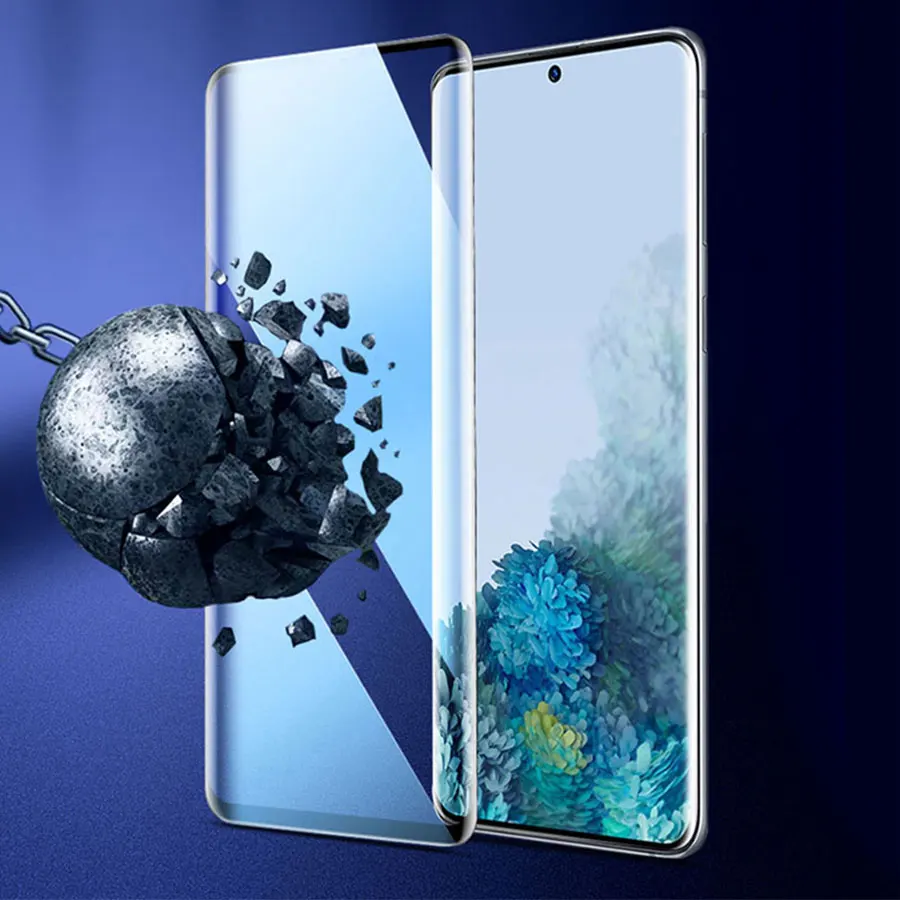 3D Full Cover Soft Ceramic Tempered Glass for Samsung Galaxy S22 S21 Ultra S20 S10 S9 S8 Plus Note 10 9 8 Matte Screen Protector
