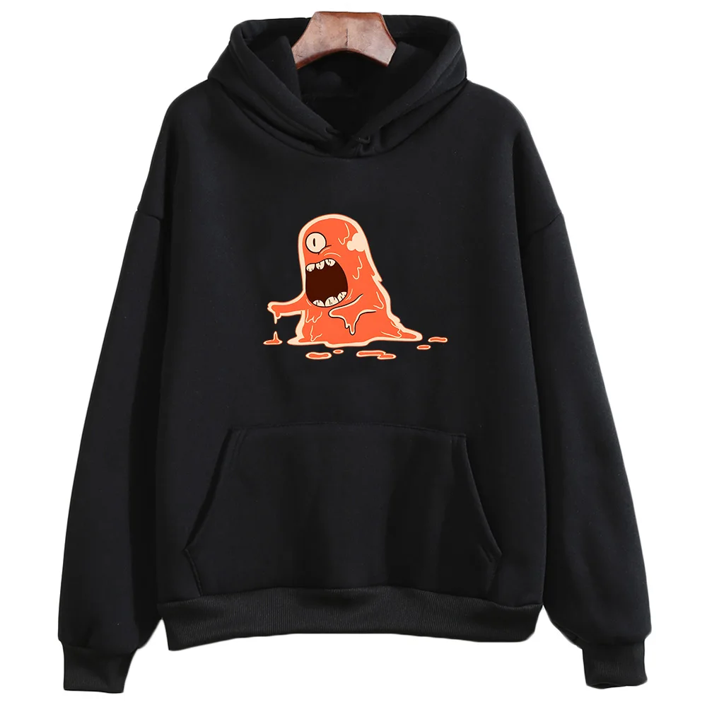 

Slime Monster Print Clothing Cute/kawaii Cartoon Graphic Hoodies Autumn Long Sleeve Pullovers Comfortable Casual Sweatshirts