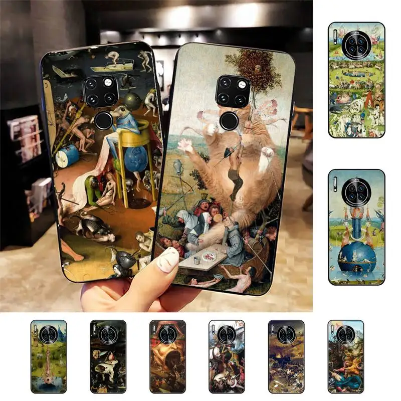 

Hieronymus Bosch Art Painting Phone Case for Huawei Mate 20 10 9 40 30 lite pro X Nova 2 3i 7se