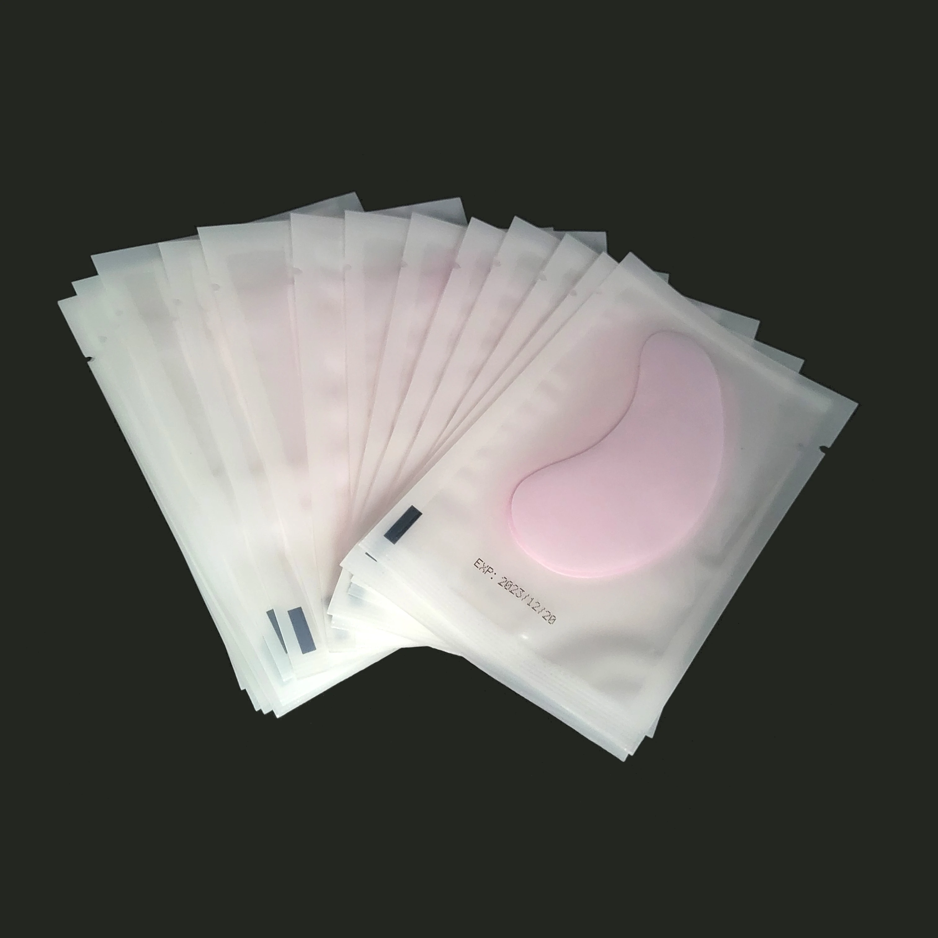 Накладки под глаза ярко-розовые бумажные для наращивания ресниц 50 пар |