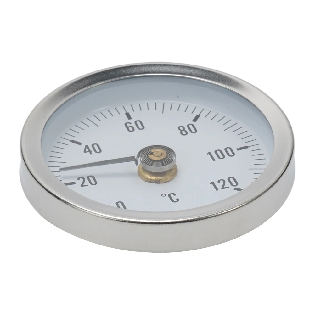 

Биметаллические трубные термометры, промышленный измерительный термометр для трубопровода 0-120 ℃ 63 мм, аналоговый зажимный термометр, нагревательная труба