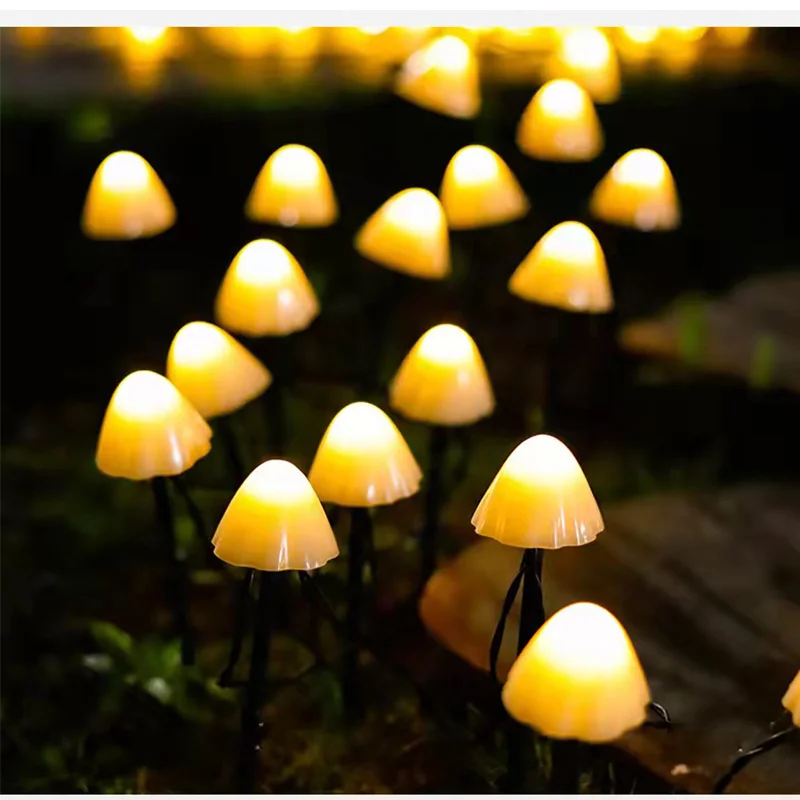 

Solar LED Light Outdoor Mushroom Garden Decoration Lights IP66 Furniture Decor Solar Cell Fairy Lights Waterproof Garden Garland