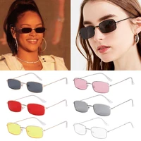 classic eyewear uv400 goggles metal sun glasses vintage rectangle sunglasses small oval womens sunglasses brand shades