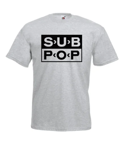 Sub Pop гранж металлическая рок подземная новинка футболка на заказ подарки день