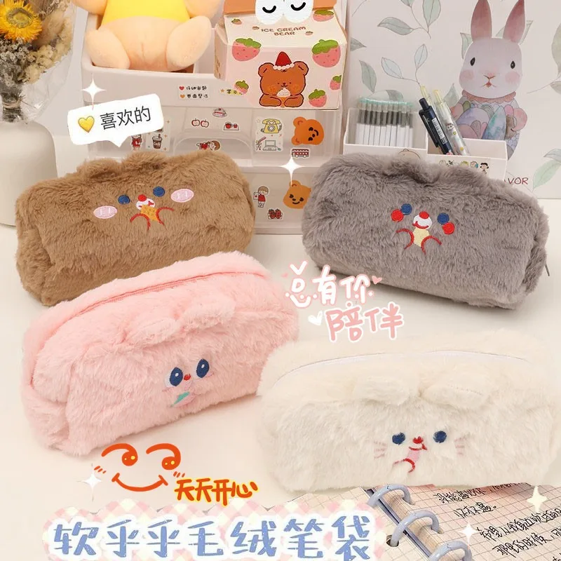 Case Kawaii Pen Bag Aesthetic Stationery Back To School Supplies For Girl Kit