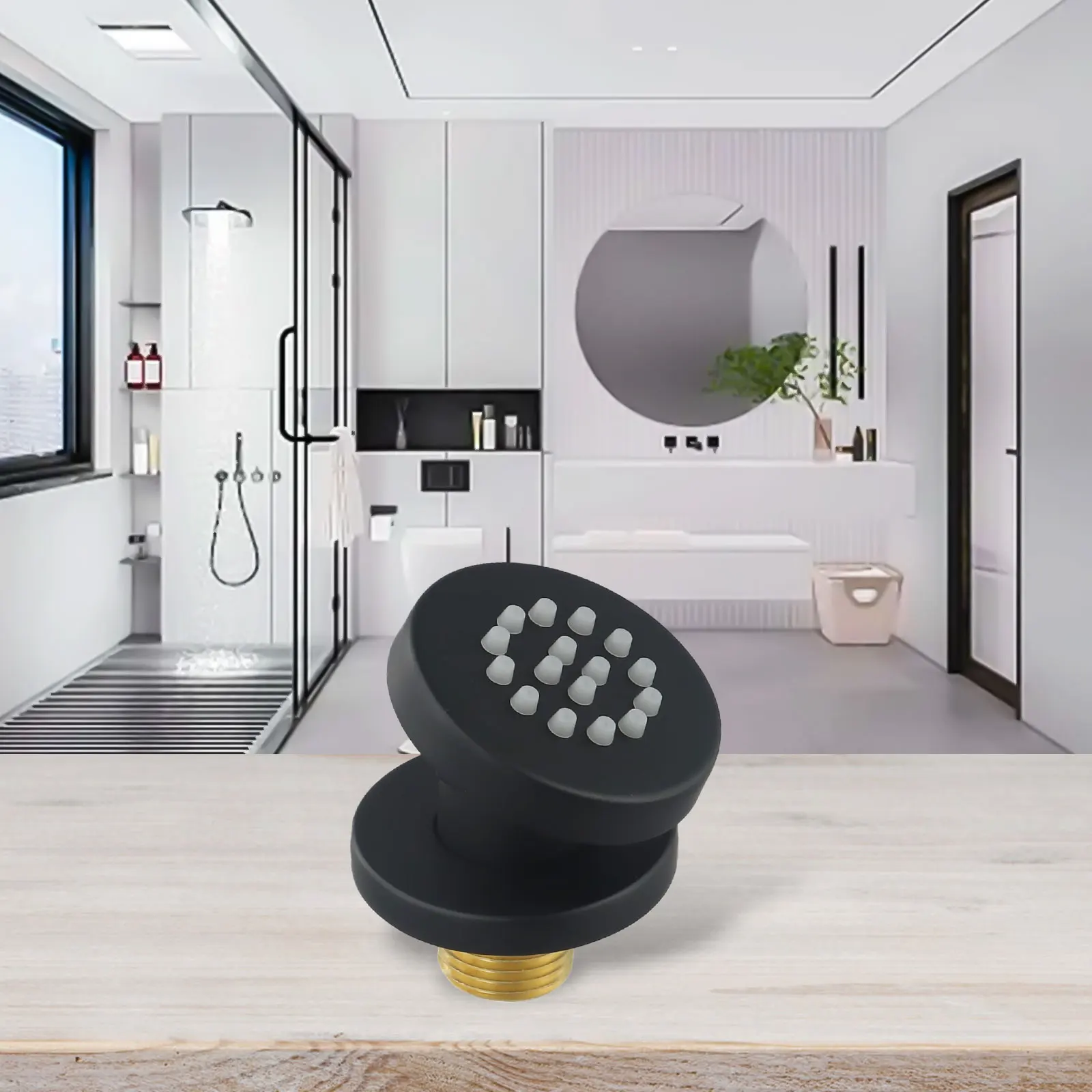 Вращающаяся насадка для душа Насадка Массажный спа Легкая яркость Ручная