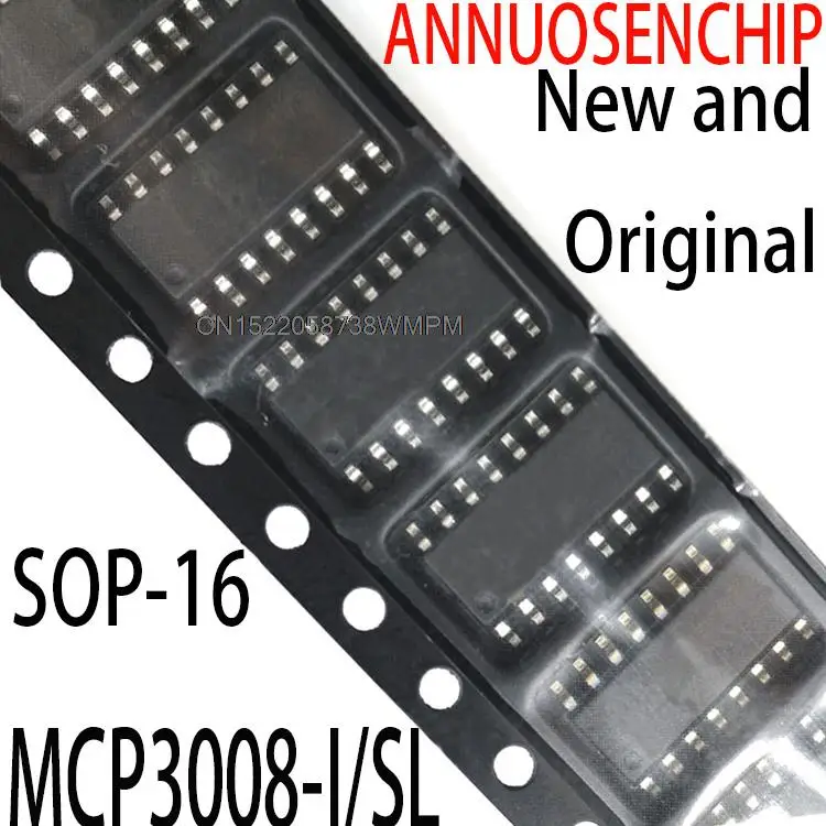 

Бесплатная доставка, 10 шт., новые и оригинальные MCP3008ISL MCP3008 MCP3008-I/SL SMD MCU SOP16 MCP3008-I/SL