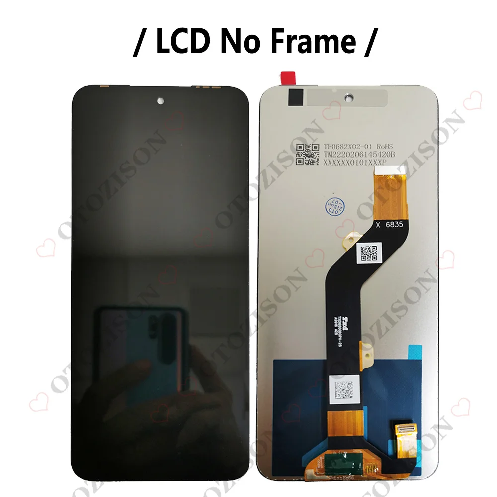 6 82 "ЖК-дисплей для Infinix Hot 30 Play NFC ЖК-дисплей X6835 X6835B с цифровым преобразователем