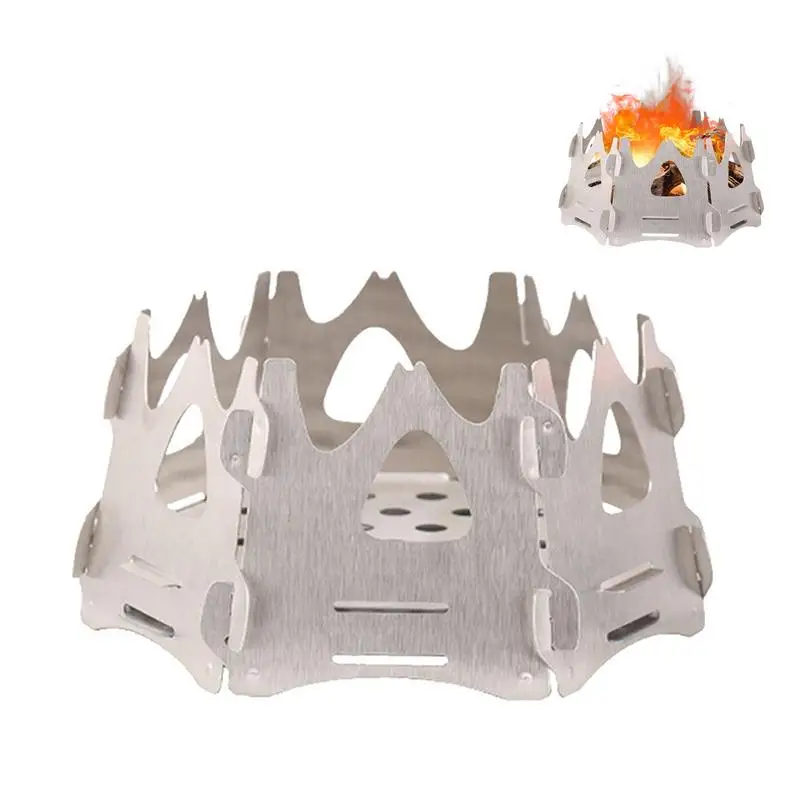 

Camping Wood Stove Portable Folding Wood Burning Stove Wood Burning Stove Fire Stoves For Picnic BBQ Camp Hiking Cooking