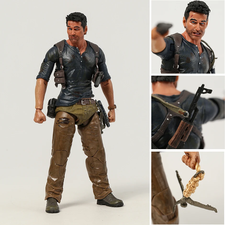 

Шарнирная подвижная экшн-фигурка NECA Uncharted 4 A с концом кражи, Нейтан Дрейк, модель игрушки