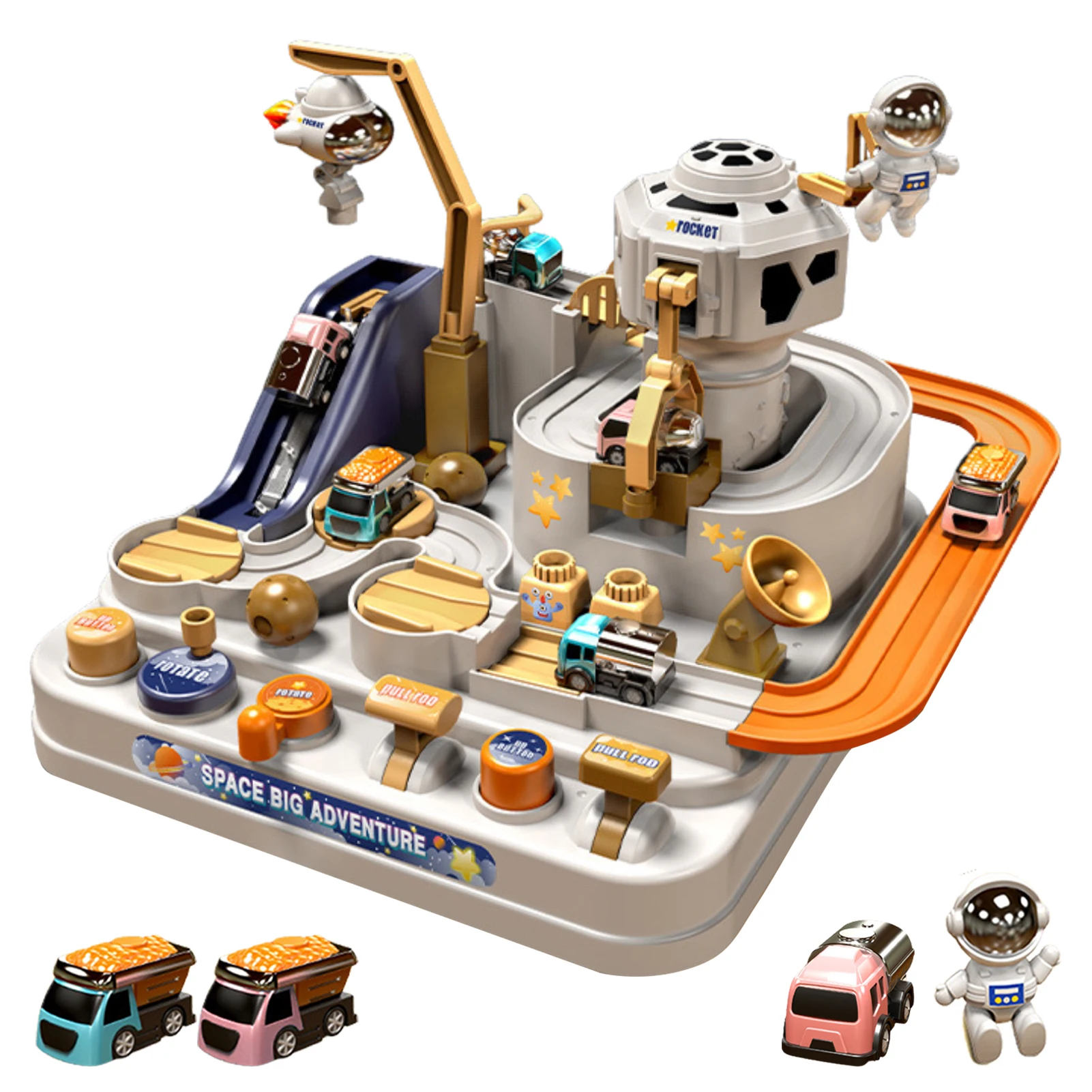 

Puzzle Rail Car Toddler Toys Car Adventure Toys With 3 Toddler Kids Playset With 3 Puzzle Rail Car Toy For 3 4 5 6 7-Year-Old Bo